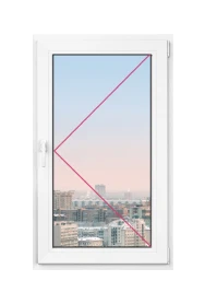 Одностворчатое окно Rehau Blitz 900x1000 - 1 Одностворчатое окно Rehau Blitz 900x1000 - фото - 1